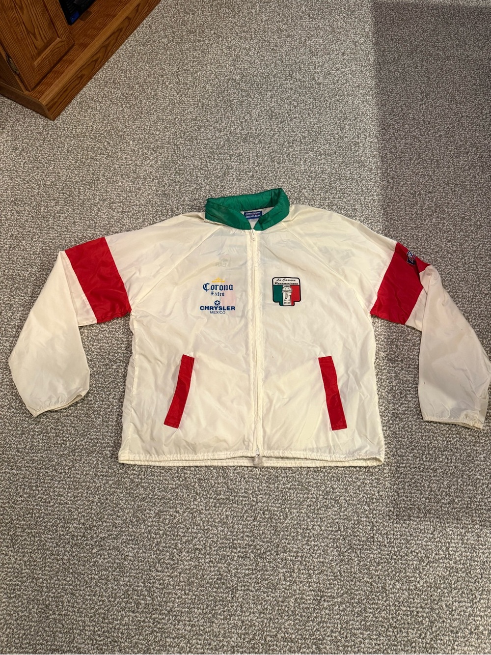 Vintage Corona Beer Chrysler Mexican Racing Jacket